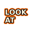 Animated lettering that reads LOOK AT ALL THE LOVELY PEOPLE, ending on a smiling man with white hair and glasses